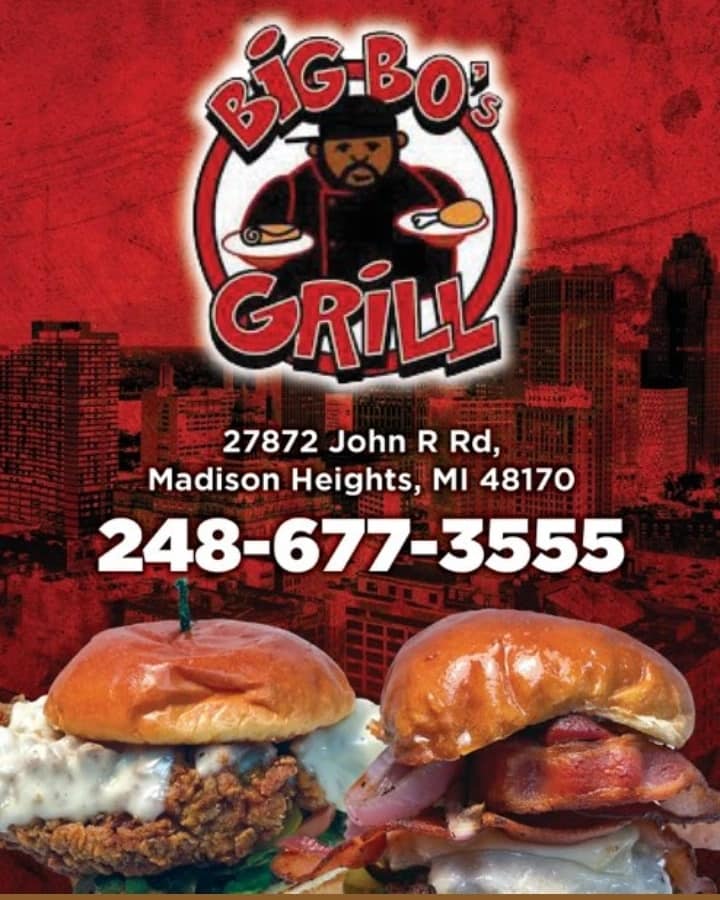 Big Bos Grill | restaurant | 27872 John R Rd, Madison Heights, MI 48071, USA | 2486773555 OR +1 248-677-3555