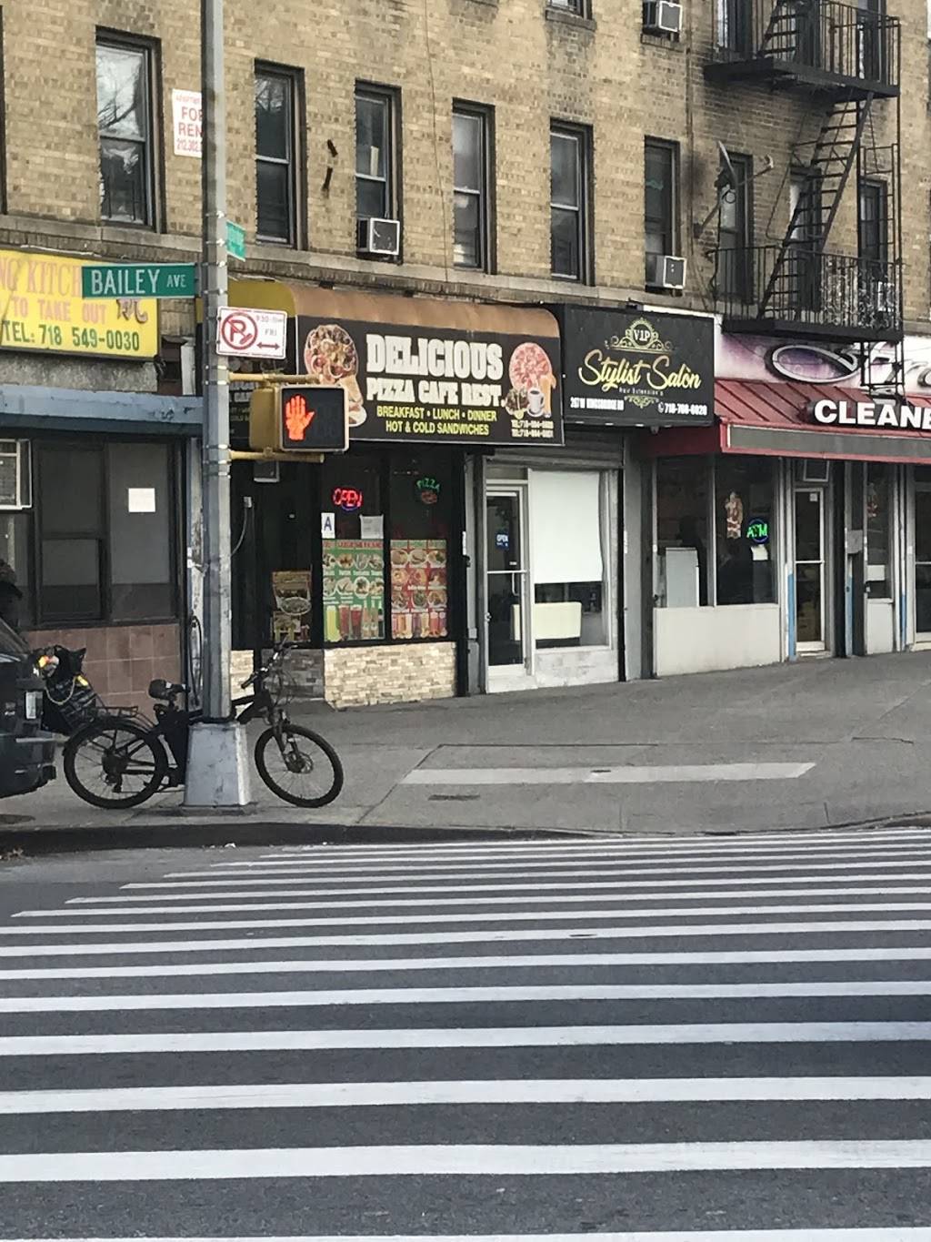 Delicious Pizza Cafe Rest. | restaurant | 269 W Kingsbridge Rd, Bronx, NY 10463, USA | 7188845500 OR +1 718-884-5500