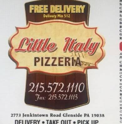 Little Italy Pizzeria | restaurant | 2773 Jenkintown Rd, Glenside, PA 19038, USA | 2155721110 OR +1 215-572-1110