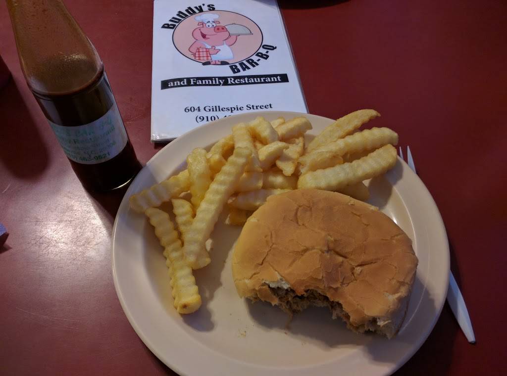 Buddys Bar-B-Que | restaurant | 604 Gillespie St, Fayetteville, NC 28306, USA | 9104839521 OR +1 910-483-9521