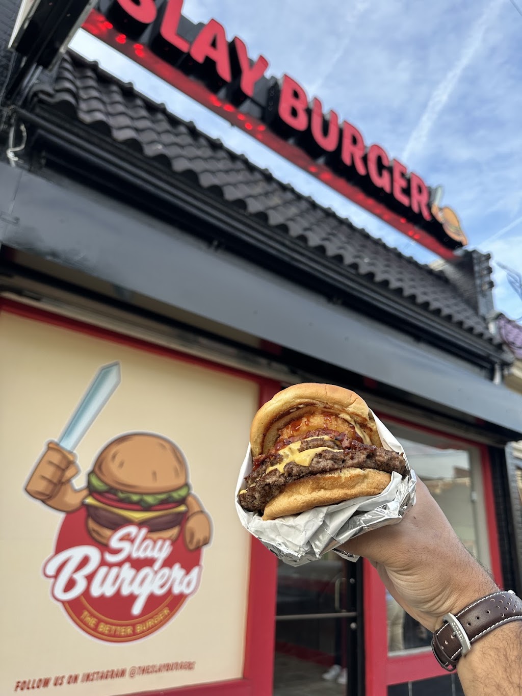 Slay Burgers | restaurant | 22 W Brookland Park Blvd, Richmond, VA 23222, USA | 8047169310 OR +1 804-716-9310