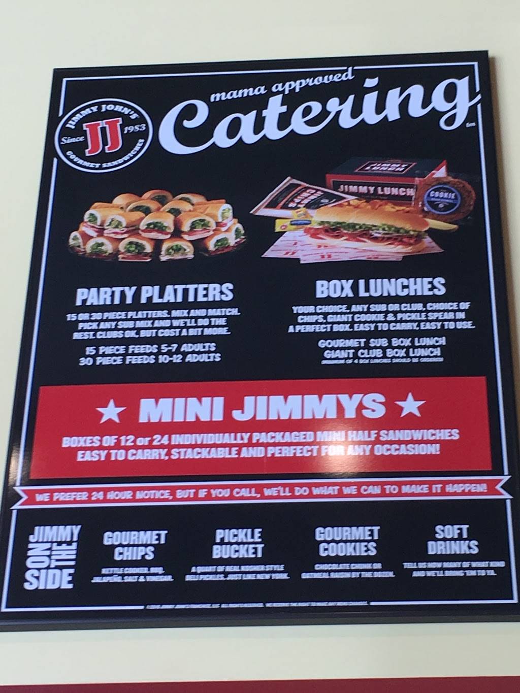 Jimmy Johns | meal delivery | 4740 S 48th St Ste. 107, Phoenix, AZ 85040, USA | 6024371800 OR +1 602-437-1800