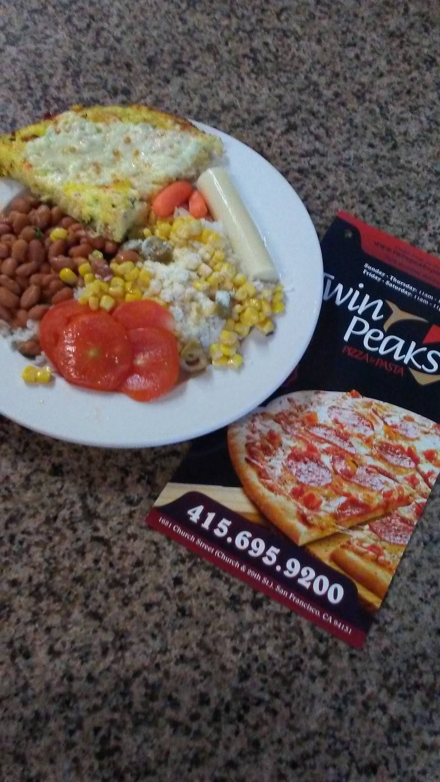 Twin Peaks Pizza & Pasta | restaurant | 1681 Church St, San Francisco, CA 94131, USA | 4156959200 OR +1 415-695-9200