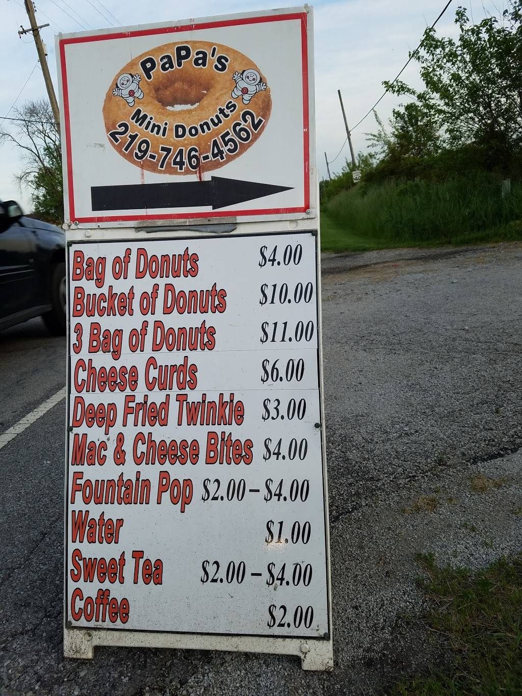Papas Mini Donuts & Cheese Curds | restaurant | 15310 Morse St, Lowell, IN 46356, USA | 2197464562 OR +1 219-746-4562