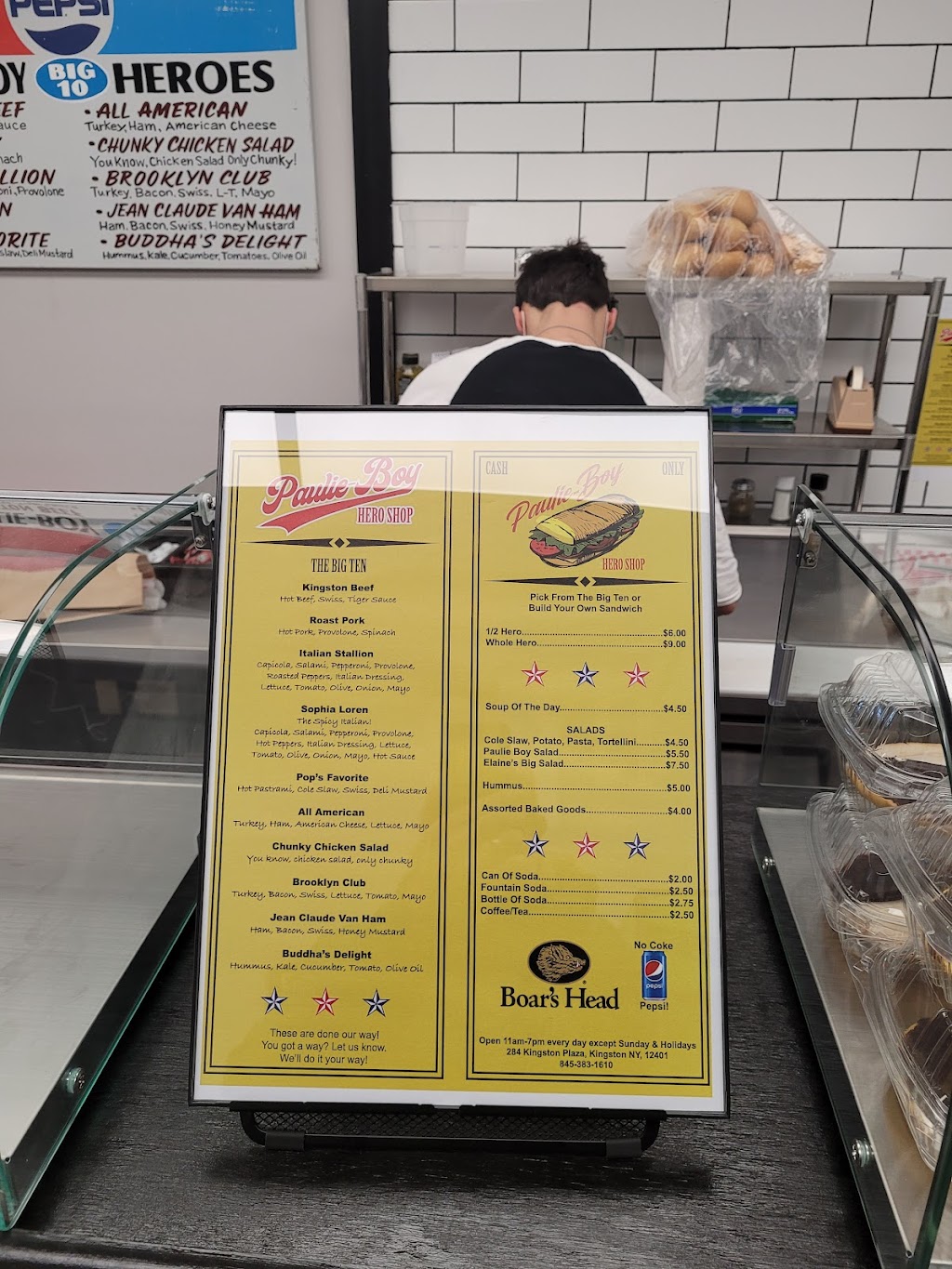 Paulie Boy Hero shop | restaurant | 248 Plaza Rd, Kingston, NY 12401, USA | 8453831610 OR +1 845-383-1610