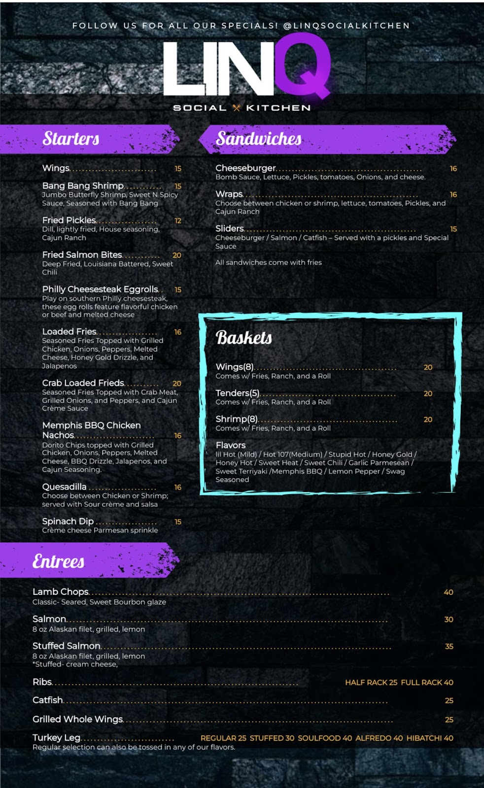LinQ Social Kitchen | restaurant | 175 Lafayette St, Nashville, TN 37210, USA | 6154494062 OR +1 615-449-4062