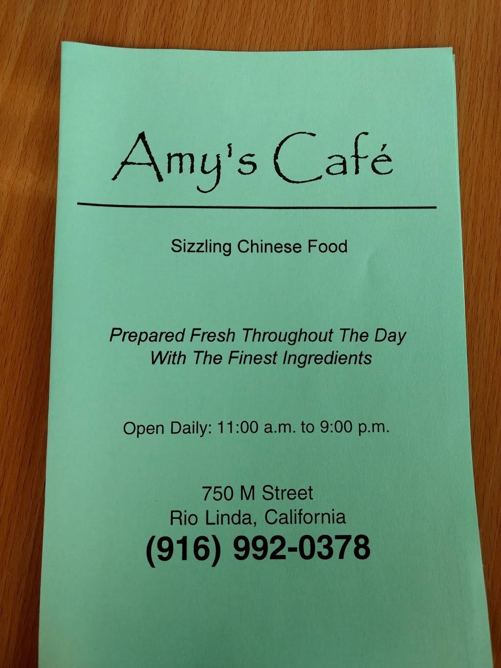 Amys Cafe | restaurant | 750 M St, Rio Linda, CA 95673, USA | 9169920378 OR +1 916-992-0378