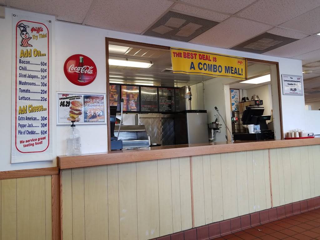 Griffs Hamburgers | restaurant | 2418 Pleasanton Rd, San Antonio, TX 78221, USA | 2109231671 OR +1 210-923-1671