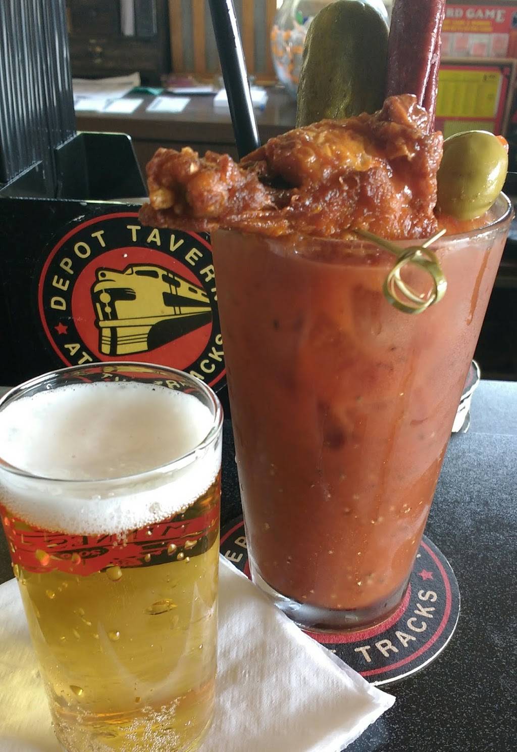 The Depot Tavern | restaurant | 11402 County Road G, @ the tracks, Caledonia, WI 53108, USA | 2628352272 OR +1 262-835-2272