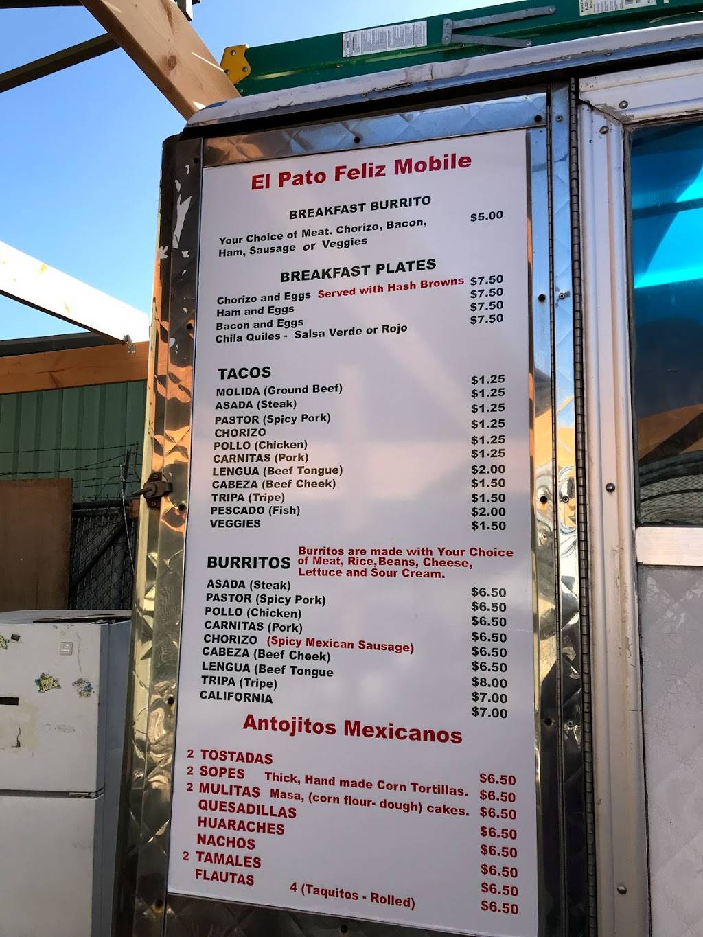 El Pato Feliz Mobile | restaurant | 5523 SE 28th Ave, Portland, OR 97202, USA | 5037544675 OR +1 503-754-4675