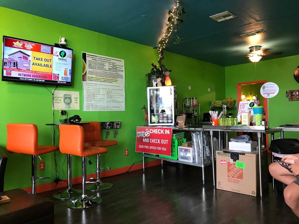 Primal Juice & Smoothies | restaurant | 9703 Bandera Rd #106, San Antonio, TX 78250, USA | 2108030710 OR +1 210-803-0710