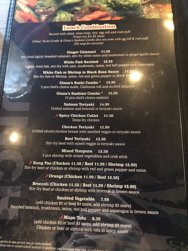 Ginza Sushi Fusion Cuisine | restaurant | 13216 N 7th St b2, Phoenix, AZ 85022, USA | 6022186995 OR +1 602-218-6995