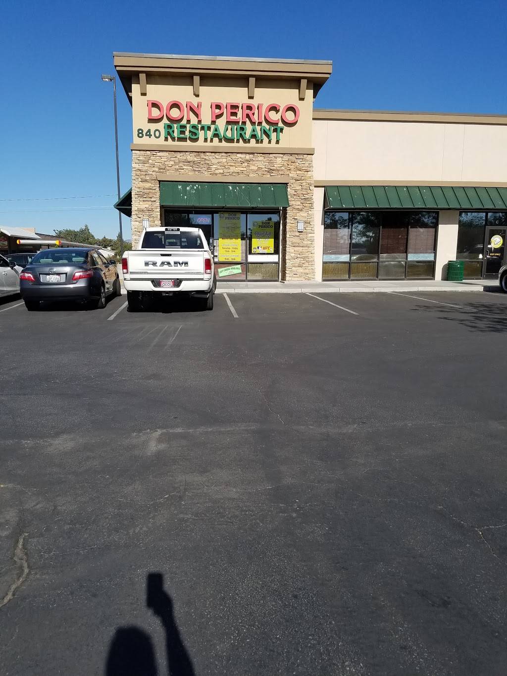 Don Perico Mexican Restaurant | restaurant | 840 Tucker Rd, Tehachapi, CA 93561, USA | 6618225366 OR +1 661-822-5366