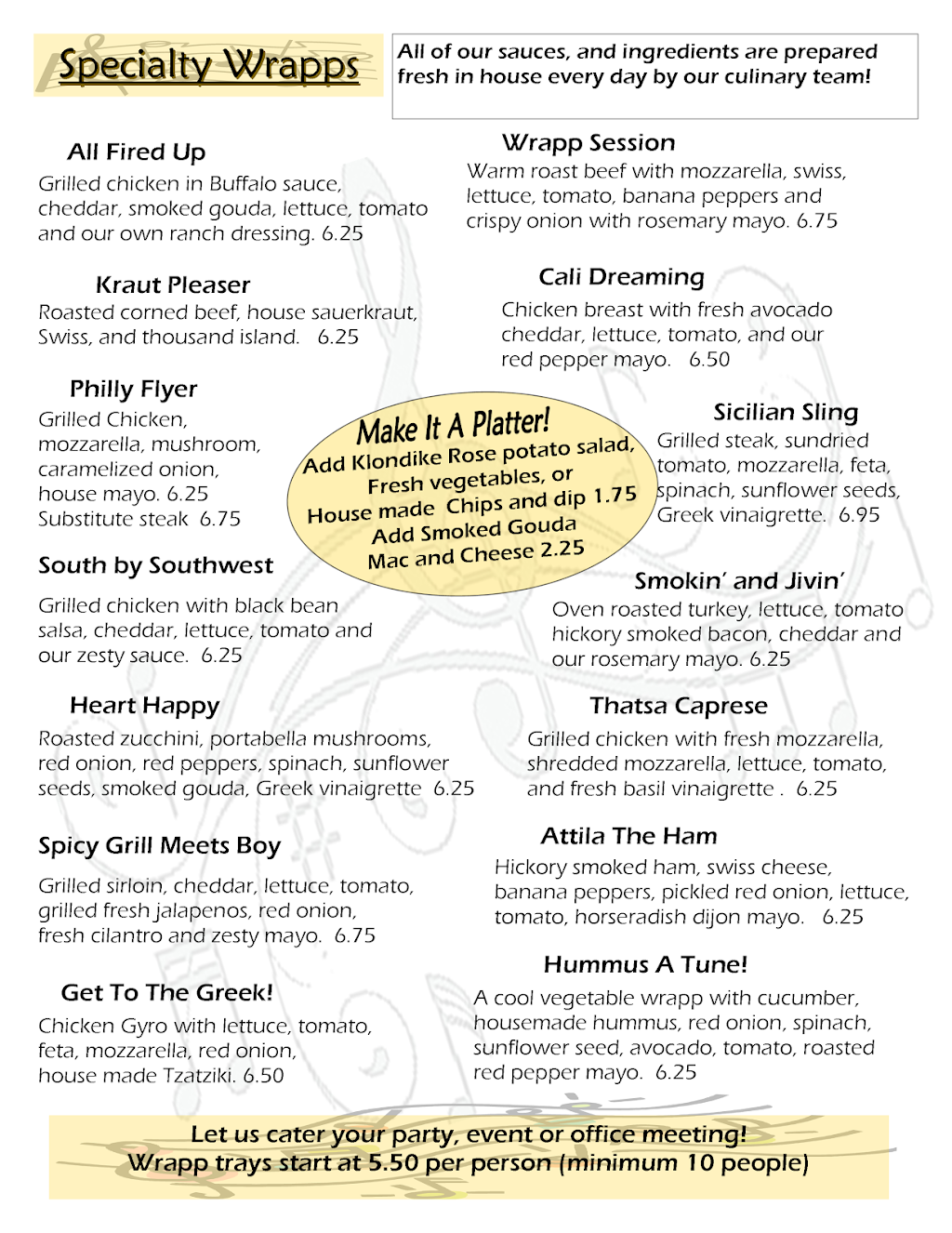 Thatsa Wrapp Shack | restaurant | 7944 Cleveland Ave NW, North Canton, OH 44720, USA | 3304999727 OR +1 330-499-9727