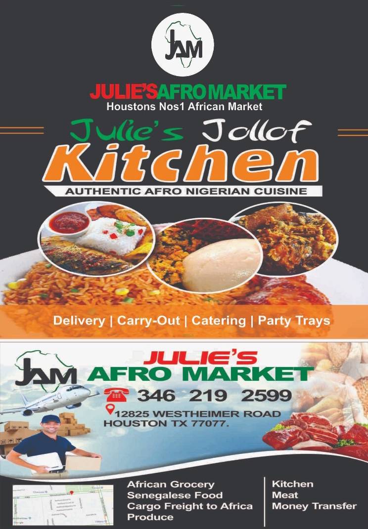 Julies Jollof Kitchen | restaurant | 12825 Westheimer Rd, Houston, TX 77077, USA | 3462192599 OR +1 346-219-2599