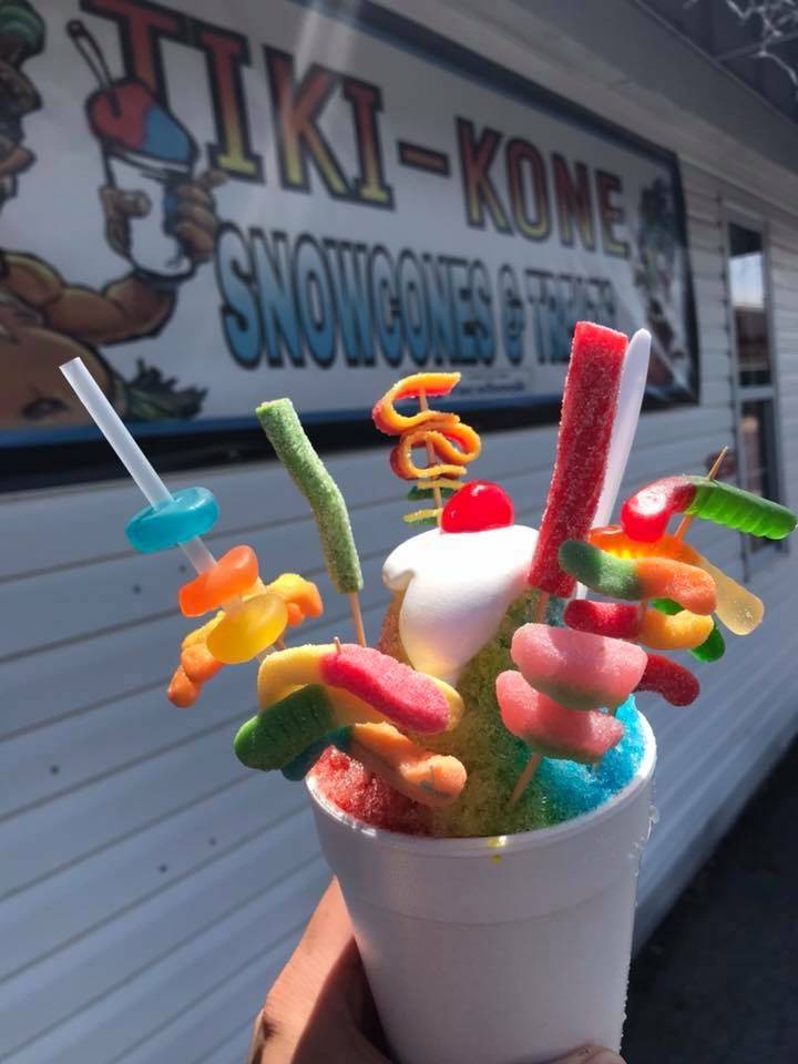 Tiki-Kone Snowcones & Treats | restaurant | 2512 1/2 E Broadway St, Pearland, TX 77581, USA | 8325733782 OR +1 832-573-3782