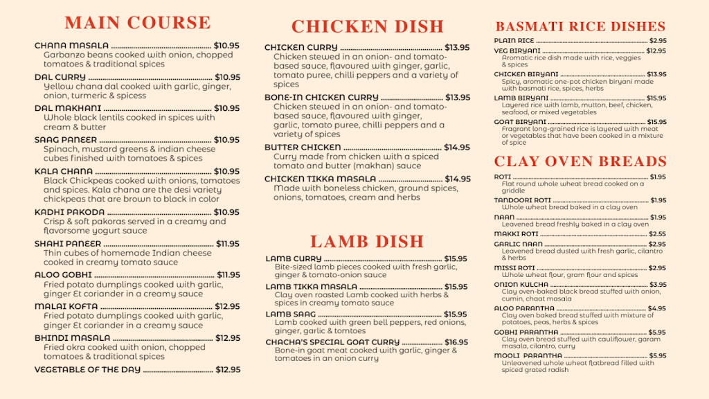 Chachas Dhaba Indian Cuisine | restaurant | 65583 Pump Slough Rd, Pearl River, LA 70452, USA | 9854441313 OR +1 985-444-1313