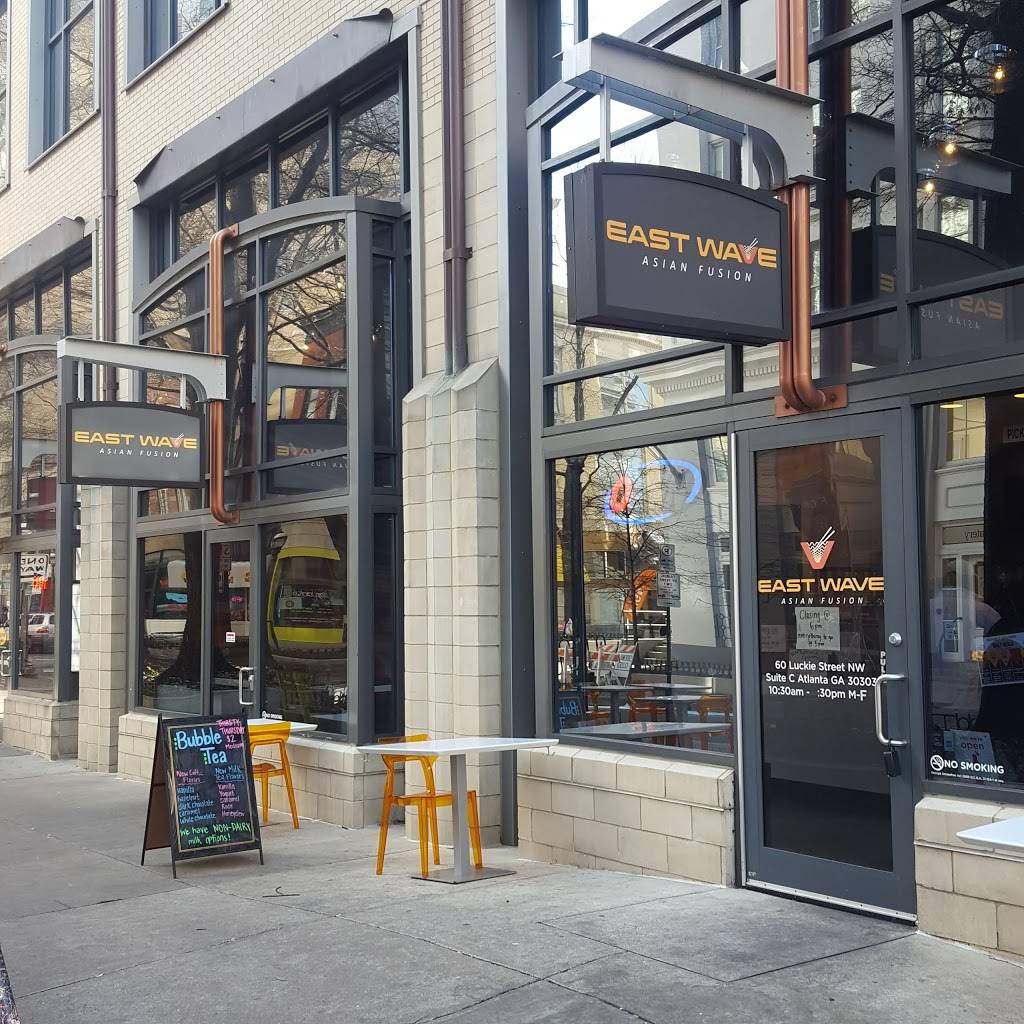 East Wave Asian Fusion | restaurant | 60 Luckie St NW, Atlanta, GA 30303, USA | 4042282697 OR +1 404-228-2697