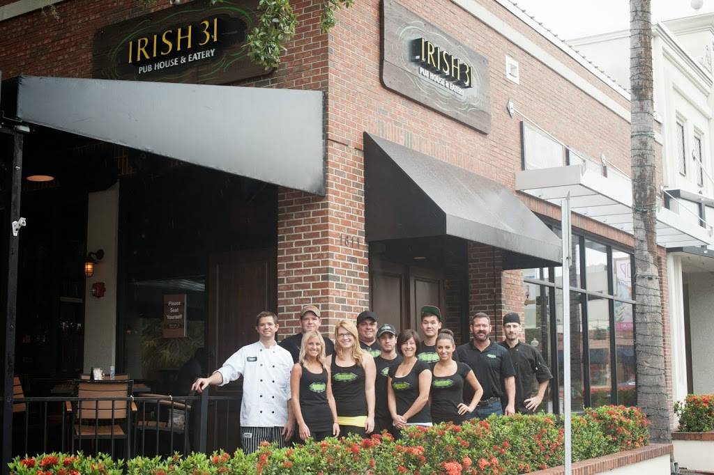 Irish 31 Pub House & Eatery | restaurant | 1611 W Swann Ave, Tampa, FL 33606, USA | 8132500031 OR +1 813-250-0031