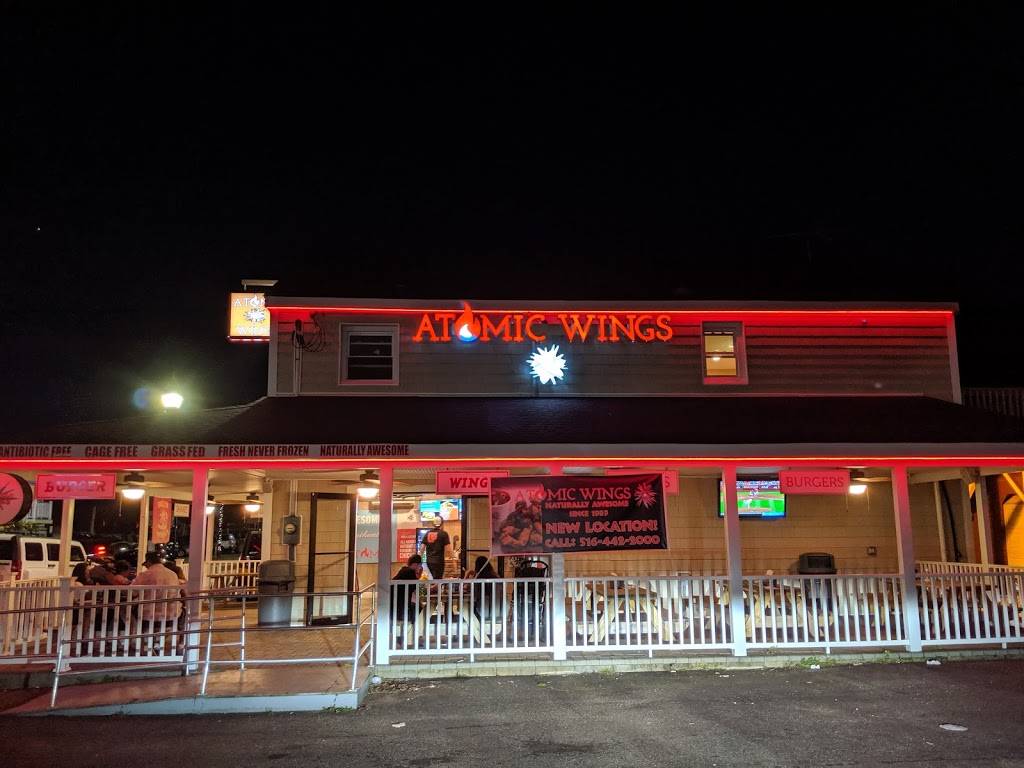Atomic Wings | restaurant | 28 Woodcleft Ave, Freeport, NY 11520, USA | 5164422000 OR +1 516-442-2000