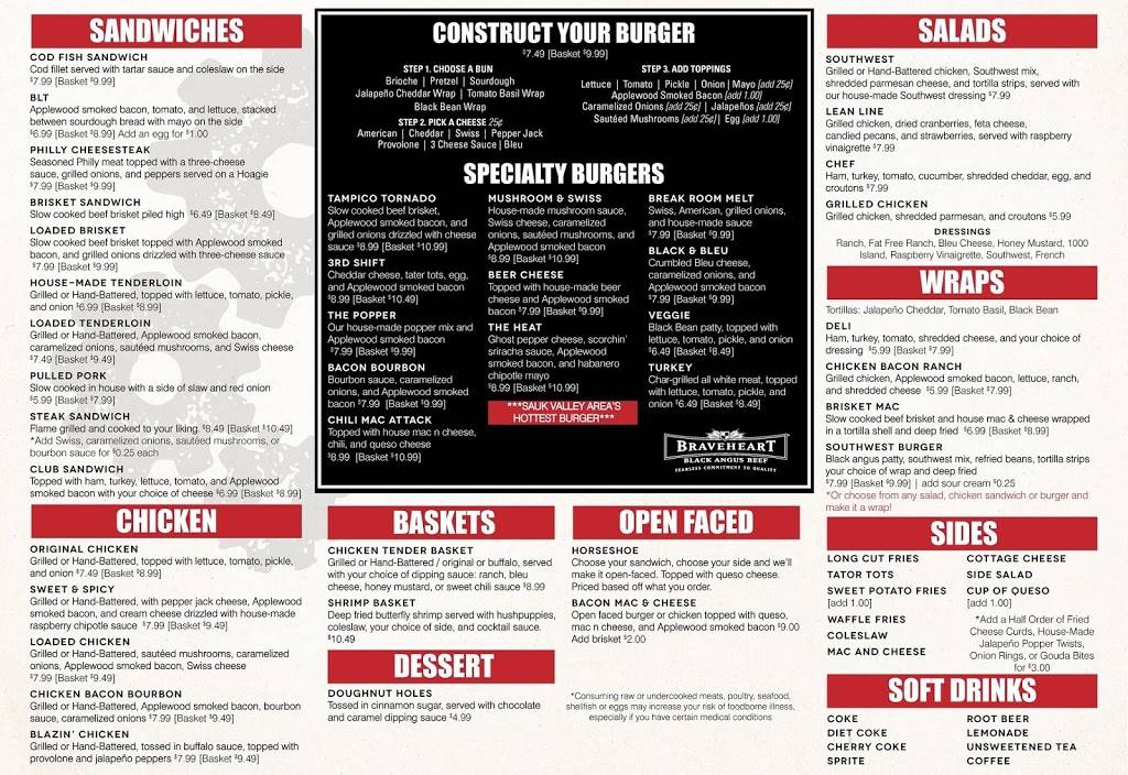 The Break Room Pub n Grub | restaurant | 122 S Main St, Tampico, IL 61283, USA | 8159820014 OR +1 815-982-0014