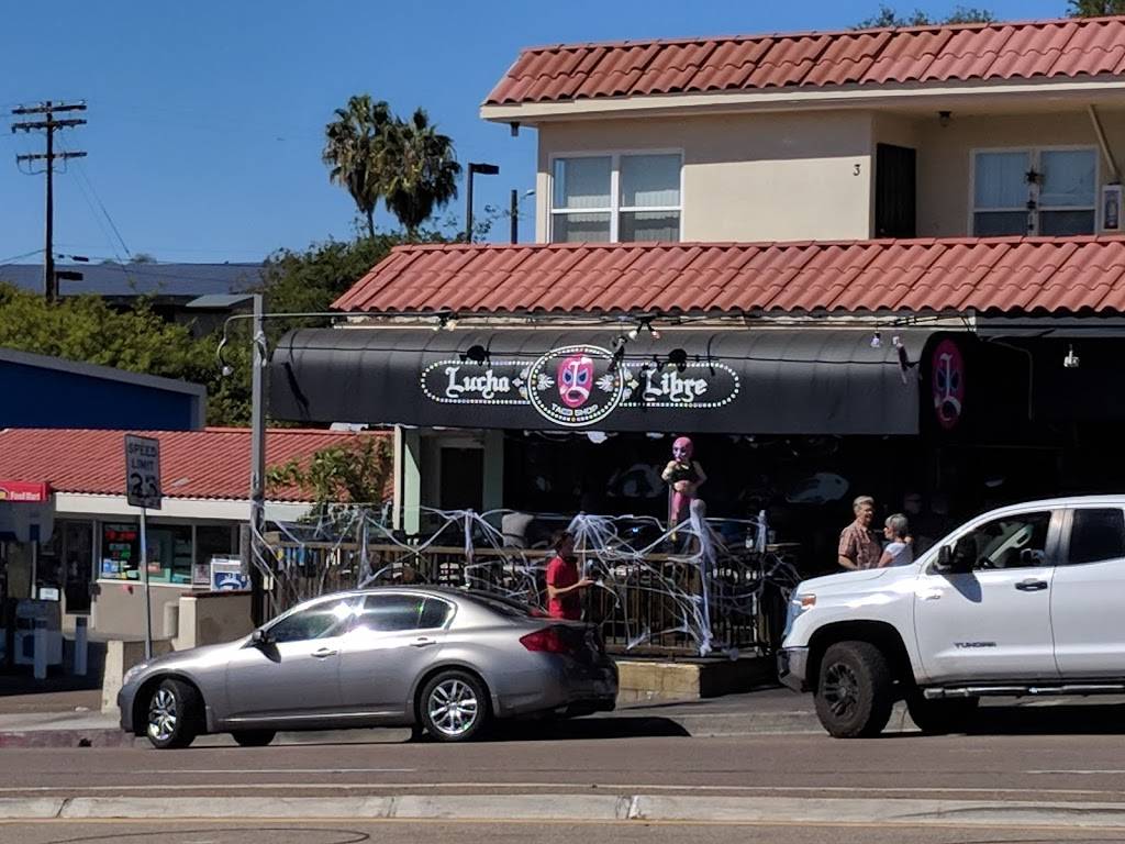 Lucha Libre Taco Shop | restaurant | 1810 W Washington St, San Diego, CA 92103, USA | 6192968226 OR +1 619-296-8226