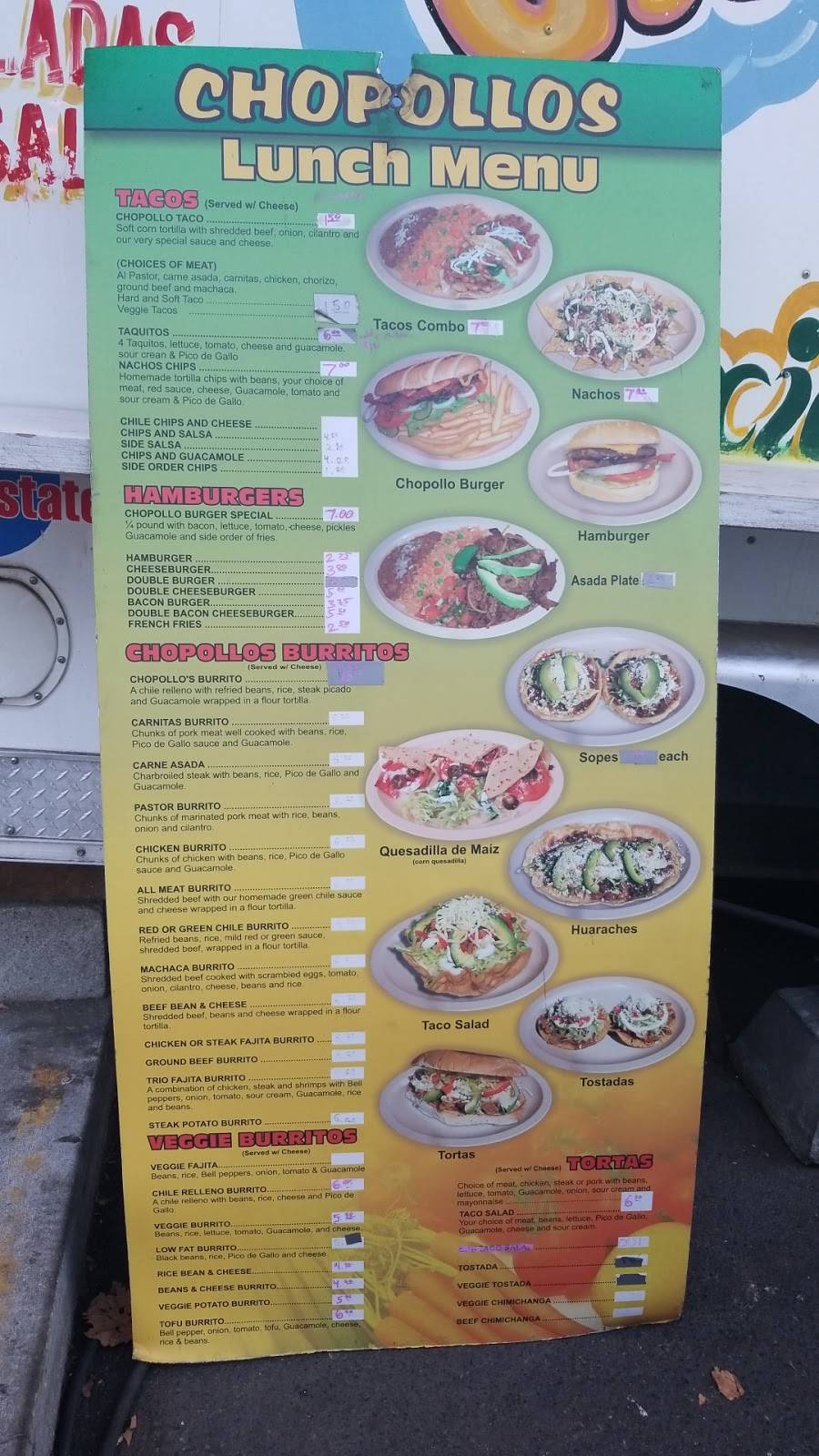 Chopollos Mexican Food Cart | restaurant | 1927 SW 4th Ave, Portland, OR 97201, USA | 5038476086 OR +1 503-847-6086