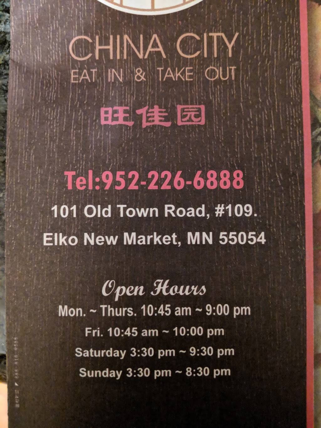 China City | meal delivery | 109 Old Town Rd, Elko New Market, MN 55054, USA | 9522266888 OR +1 952-226-6888