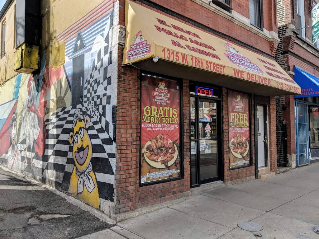 Pollo Express | restaurant | 1315 W 18th St, Chicago, IL 60608, USA | 3128291550 OR +1 312-829-1550