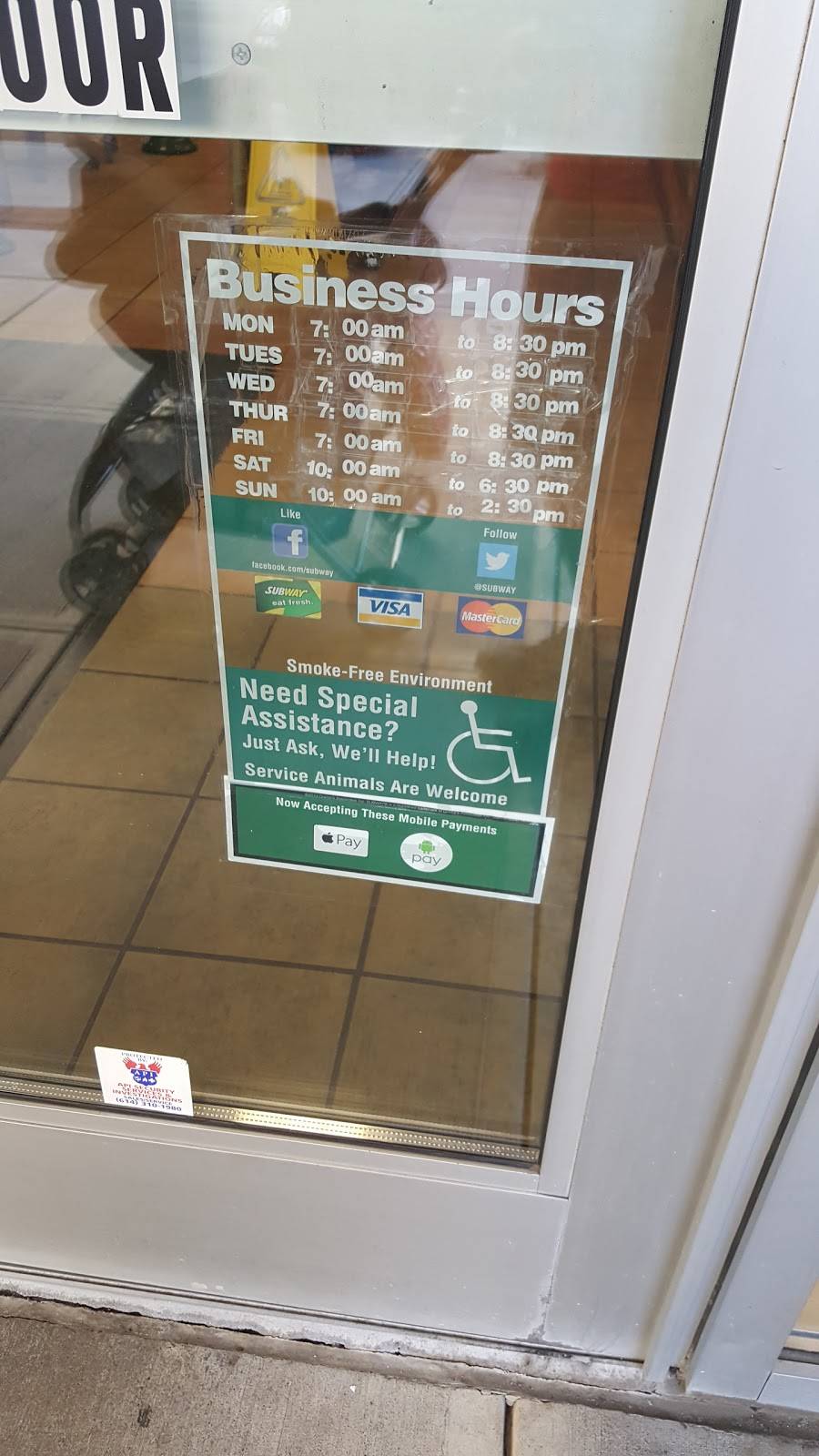 Subway | restaurant | 107 S High St #100, Columbus, OH 43215, USA | 6144617827 OR +1 614-461-7827