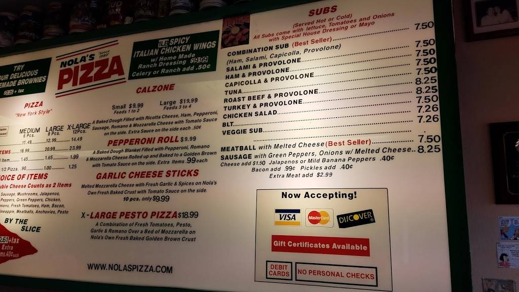 Nolas Pizza | meal takeaway | 6272 Forest Hill Blvd, Greenacres, FL 33415, USA | 5619643518 OR +1 561-964-3518