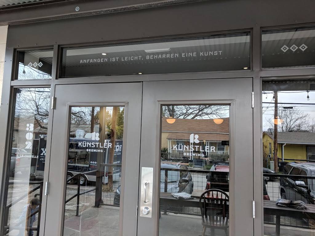 Künstler Brewing | restaurant | 302 E Lachapelle, San Antonio, TX 78204, USA | 2106884519 OR +1 210-688-4519