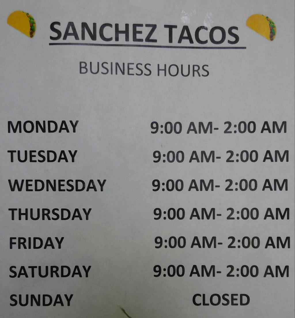 Sanchez Tacos | restaurant | 2218 S Pulaski Rd, Chicago, IL 60623, United States | 7737777777 OR +1 773-777-7777