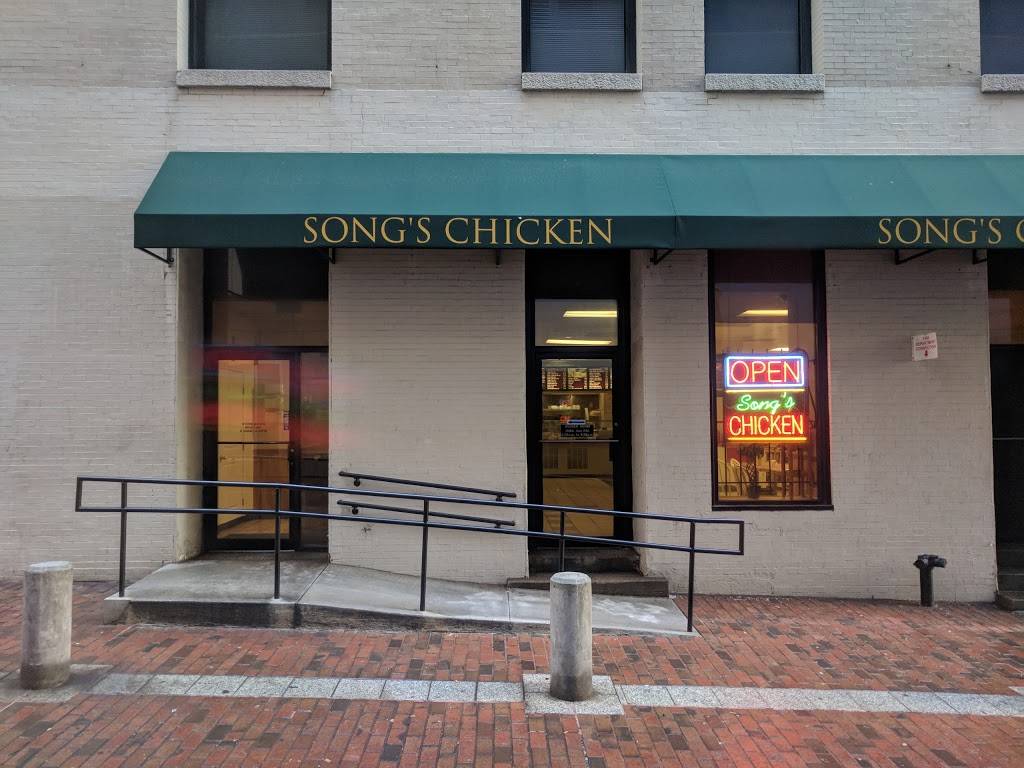 Songs Chicken | restaurant | 10 N Calvert St # 142, Baltimore, MD 21202, USA | 4105470800 OR +1 410-547-0800
