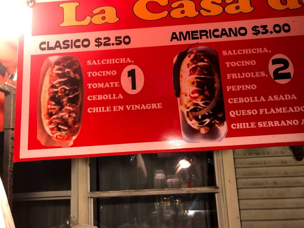 La Casa De Los hot dogs | restaurant | 901 W Cavalcade St, Houston, TX 77009, USA | 8337465436 OR +1 833-746-5436