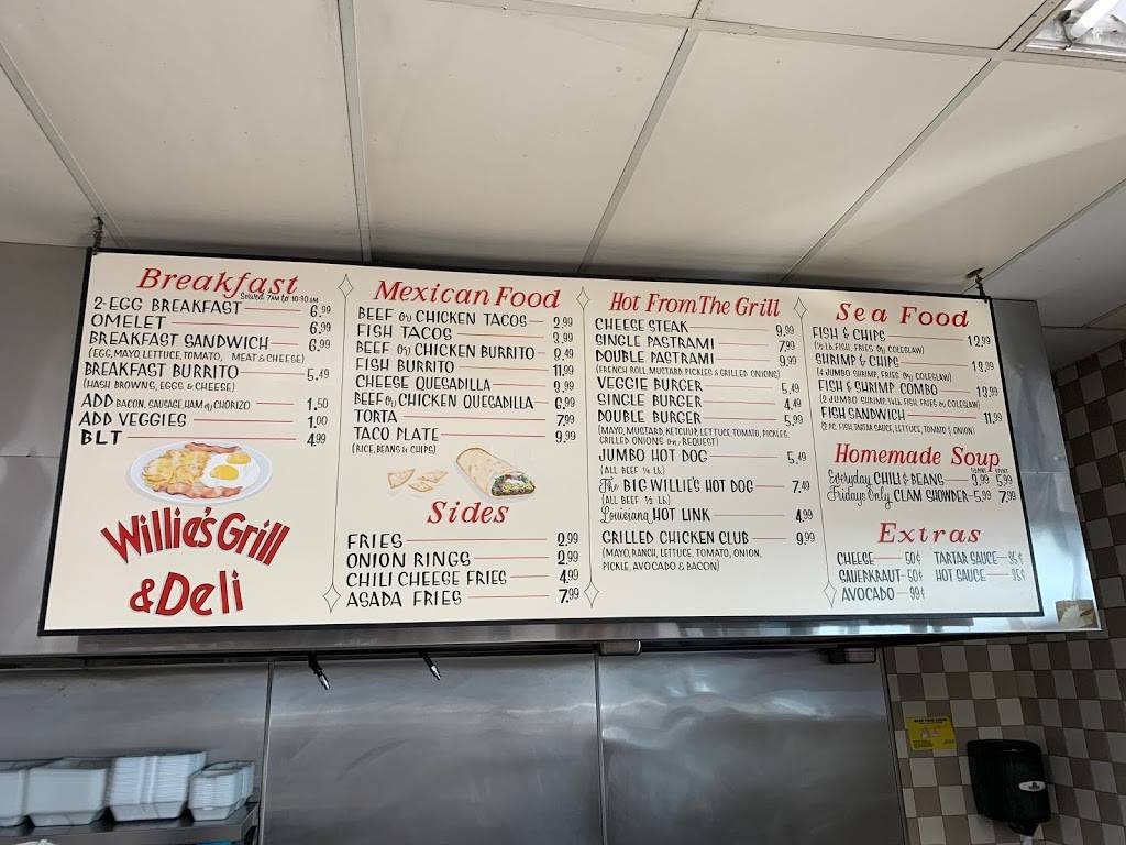Willies Grill & Deli | restaurant | 929 S Victory Blvd, Burbank, CA 91502, USA | 8188421377 OR +1 818-842-1377