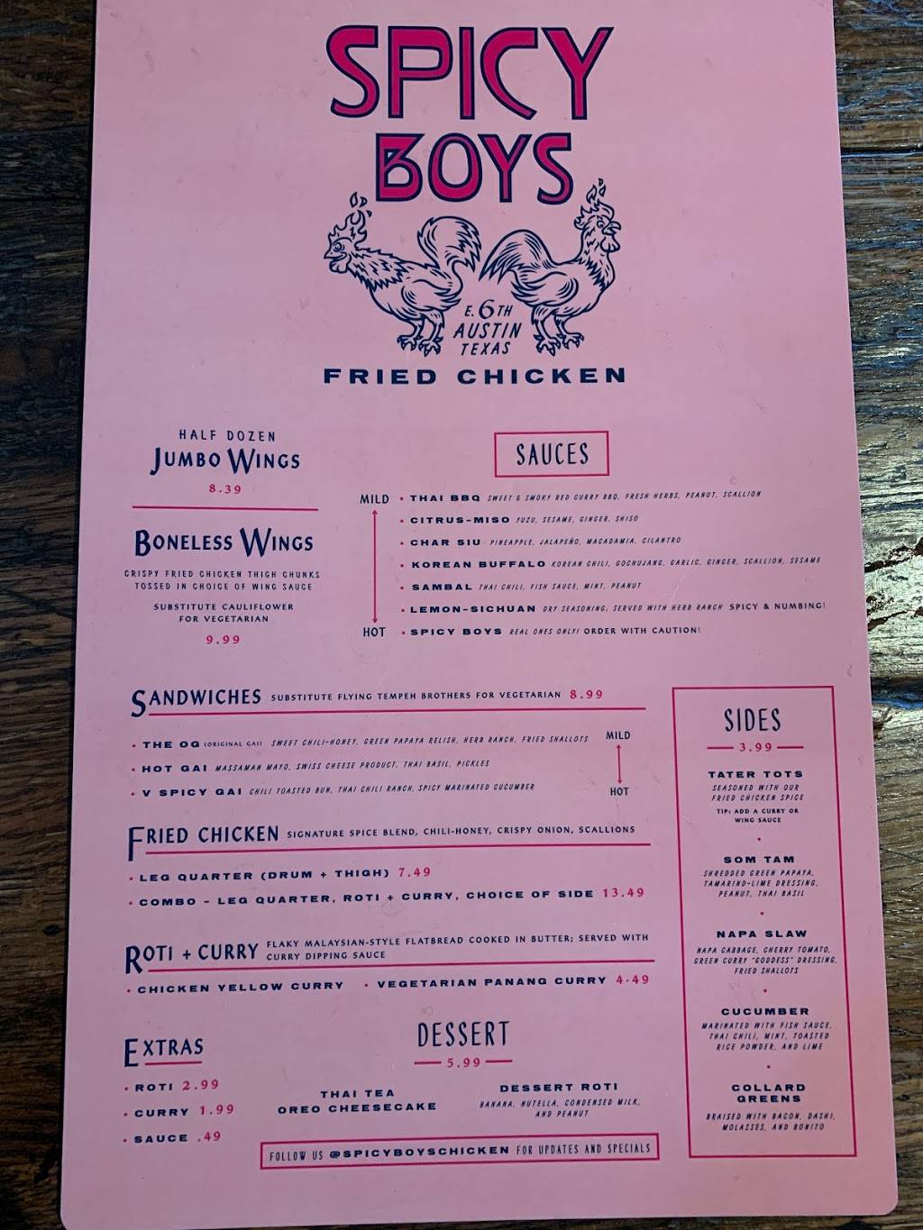 Spicy Boys | meal takeaway | 1701 E 6th St, Austin, TX 78702, USA | 5125389658 OR +1 512-538-9658