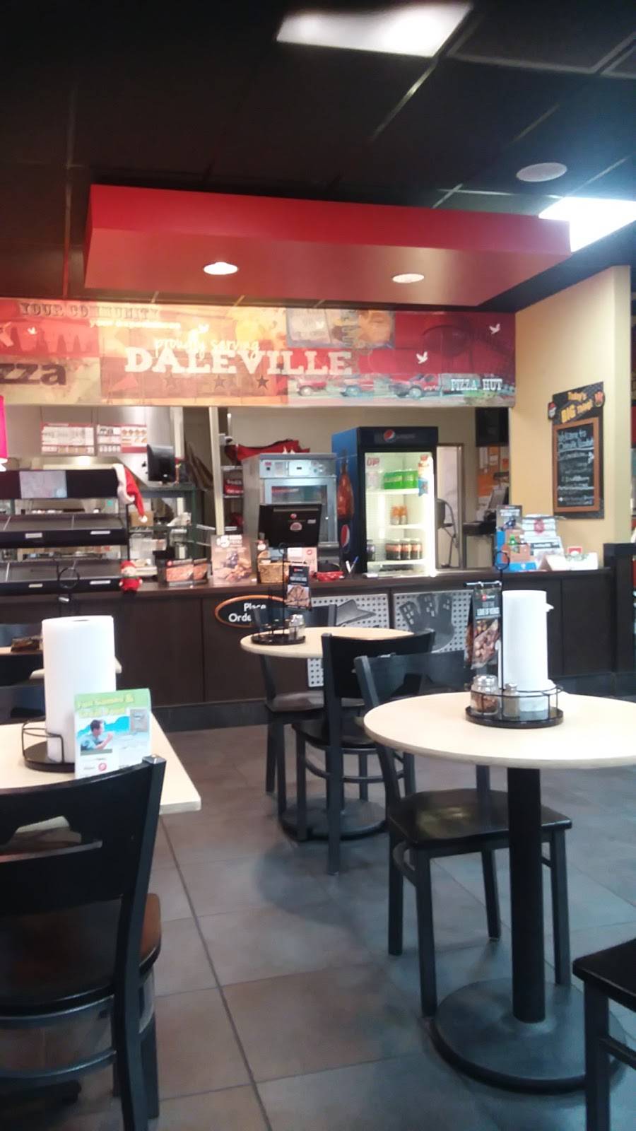 Pizza Hut | restaurant | 15150 W Commerce Rd Drive, Daleville, IN 47334, USA | 7653780279 OR +1 765-378-0279