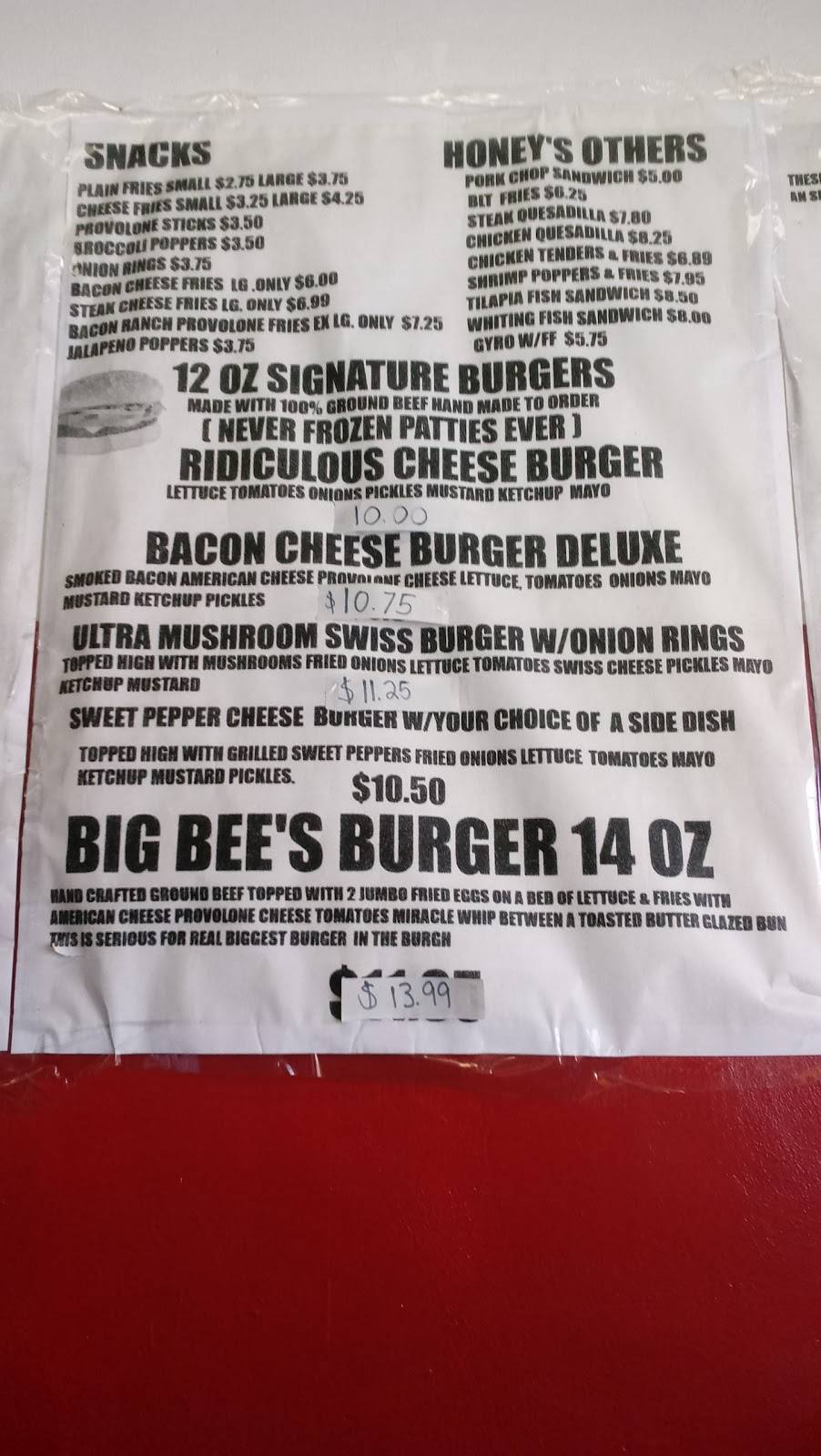 Honey Bees Restaurant & Catering | restaurant | 2796 Robinson Blvd, Penn Hills, PA 15235, USA | 4123711360 OR +1 412-371-1360