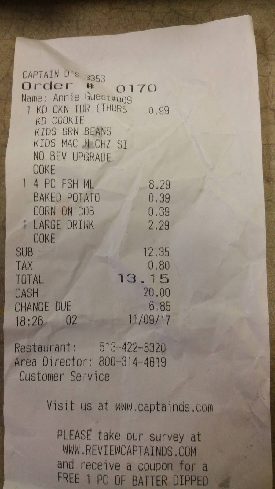 Captain Ds | restaurant | 804 S Breiel Blvd, Middletown, OH 45044, USA | 5134225320 OR +1 513-422-5320