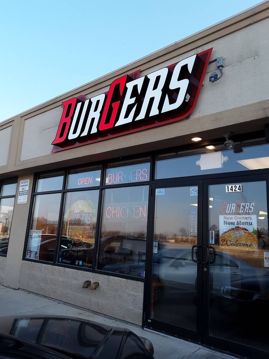 BG Burgers | restaurant | 1424 E Wooster St, Bowling Green, OH 43402, USA | 4193523663 OR +1 419-352-3663