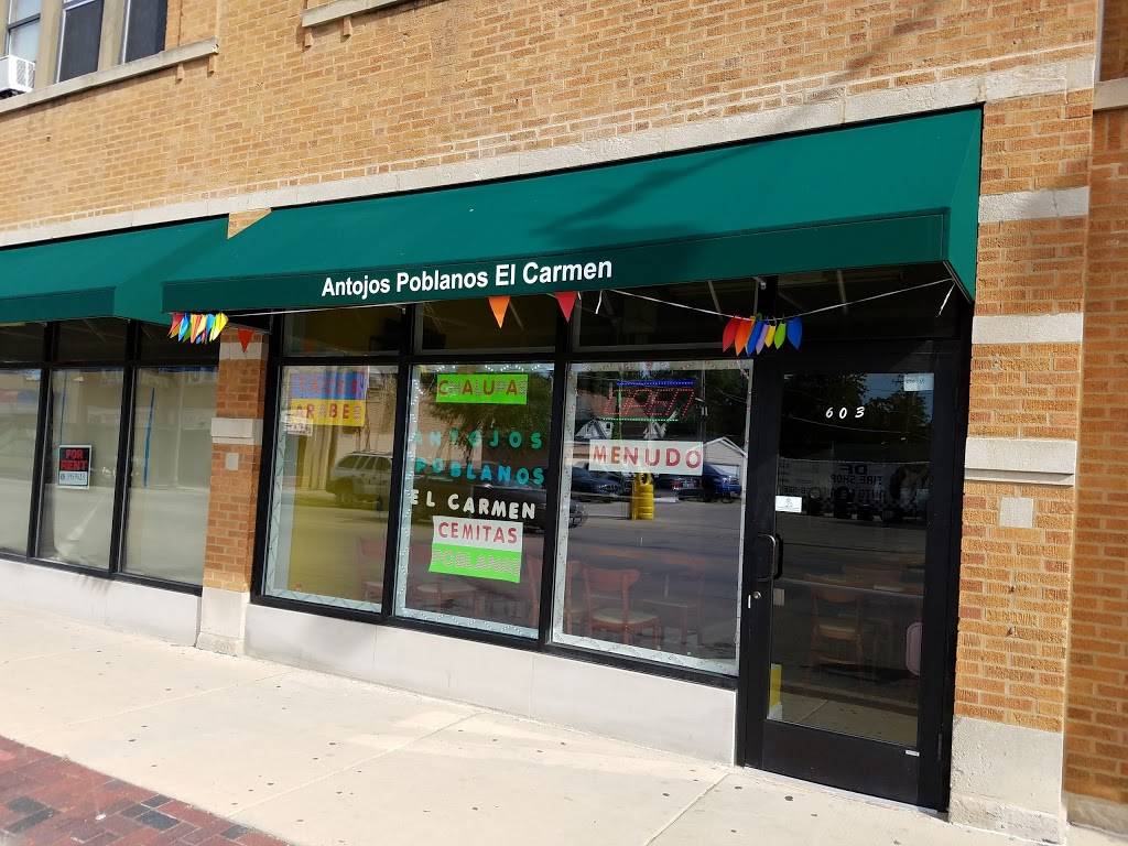 Antojos poblanos El Carmen | restaurant | 603 W Lake St, Maywood, IL 60153, USA | 7083975560 OR +1 708-397-5560