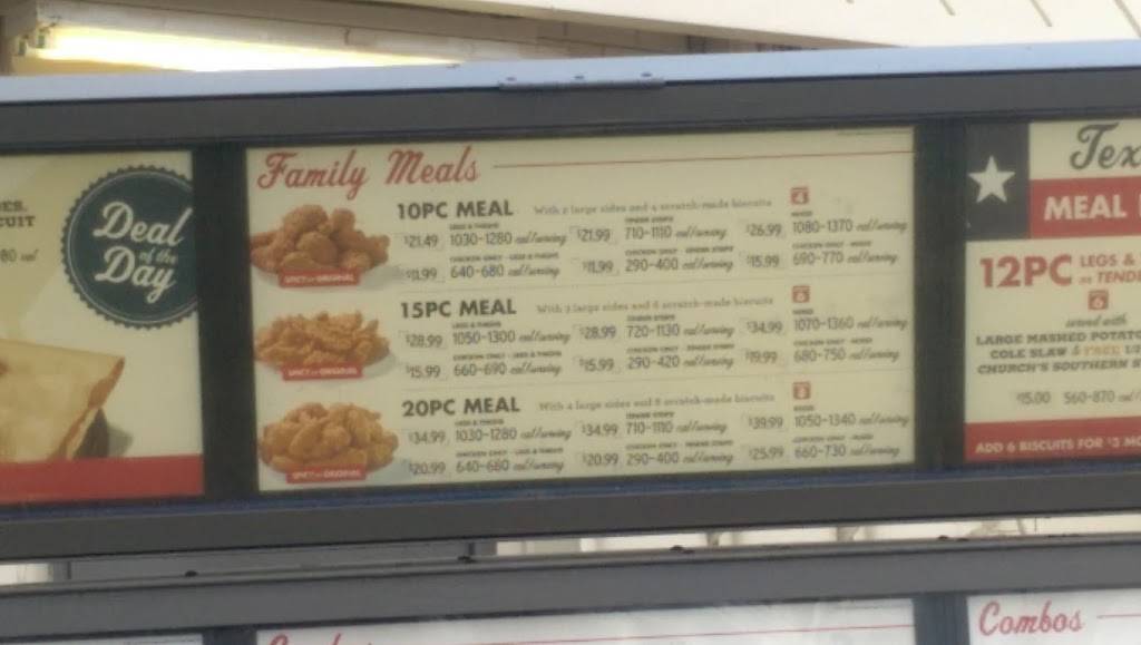 Churchs Chicken | restaurant | 2305 N Fry Rd, Katy, TX 77449, USA | 2815783403 OR +1 281-578-3403