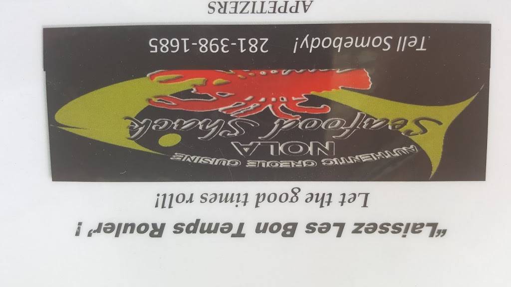 NOLA Seafood Shack (Authentic Cajun Cuisine) | restaurant | 2844-B Fry Rd, Katy, TX 77450, USA | 2813981685 OR +1 281-398-1685