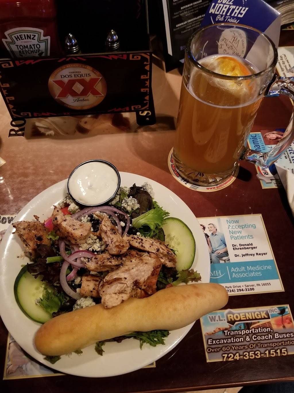 Rock-A-Fellas Sports Grille | restaurant | 111 Mulone Dr, Sarver, PA 16055, USA | 7242953999 OR +1 724-295-3999