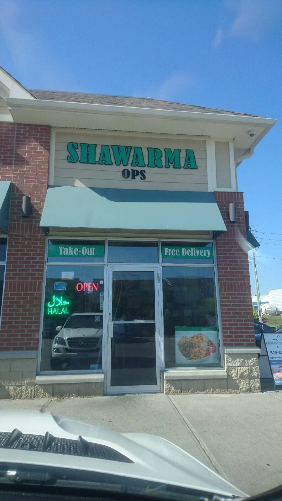Shawarma OPS | restaurant | 500 Can-Amera Pkwy, Cambridge, ON N1T 2H2, Canada | 5196224222 OR +1 519-622-4222