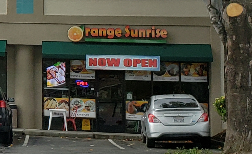 Orange Sunrise | restaurant | 1597#F, Meridian Ave, San Jose, CA 95125, USA | 4086774144 OR +1 408-677-4144