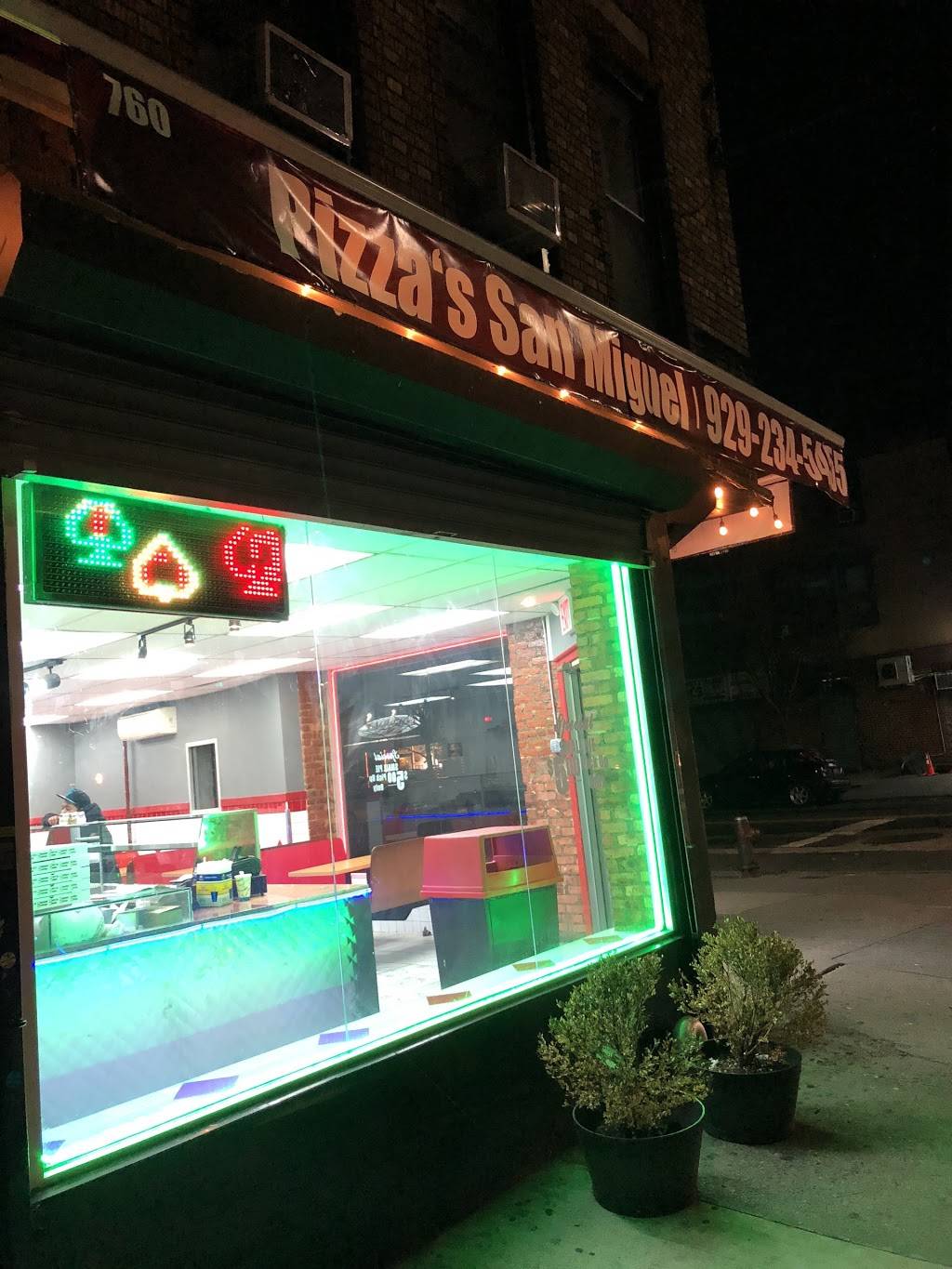 Pizza’s San Miguel | restaurant | 760 Coney Island Ave, Brooklyn, NY 11218, USA | 9292345455 OR +1 929-234-5455