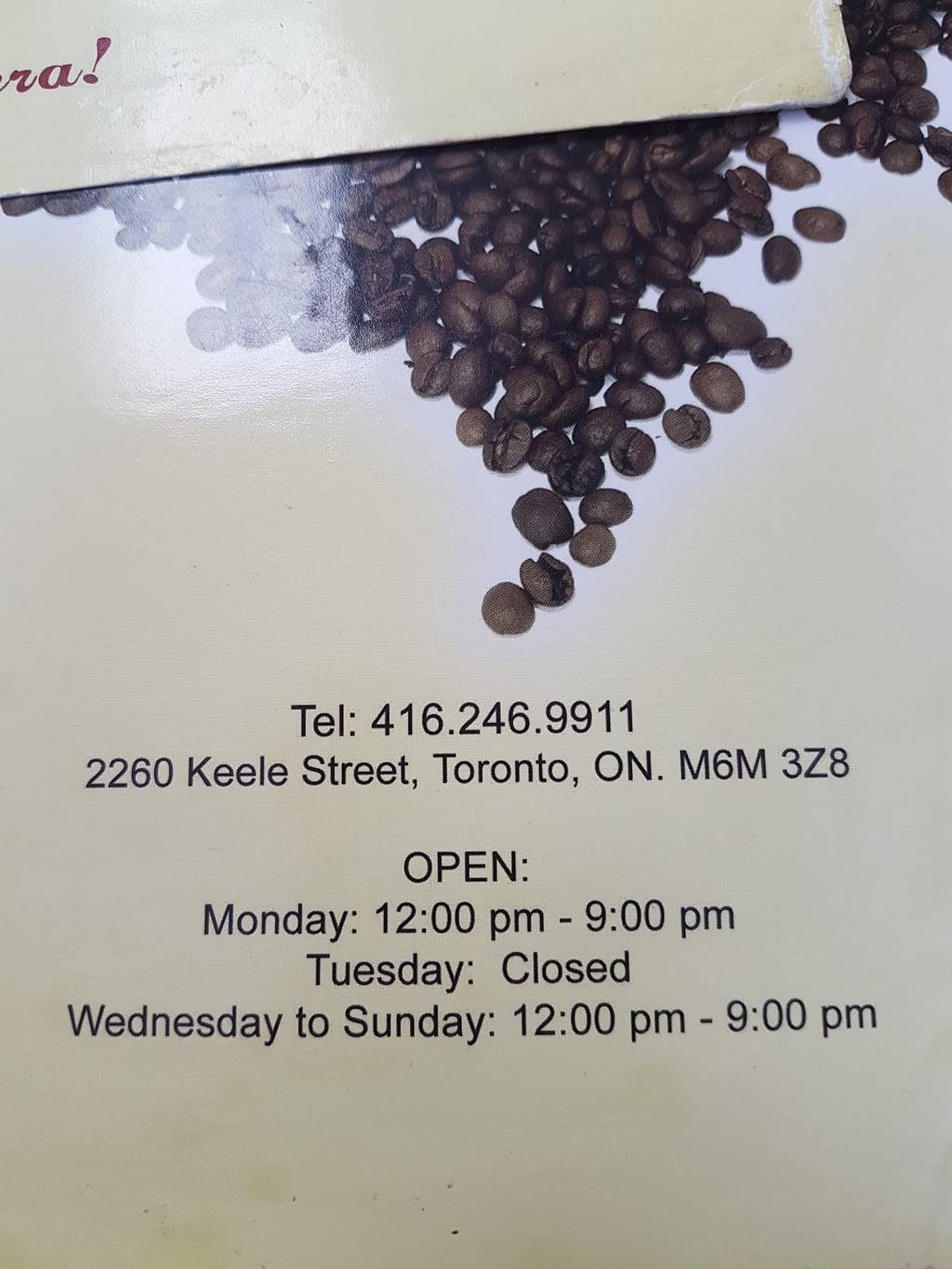 Cafe Las Americas | restaurant | 2260 Keele St, North York, ON M6M 3Y9, Canada | 4162469911 OR +1 416-246-9911