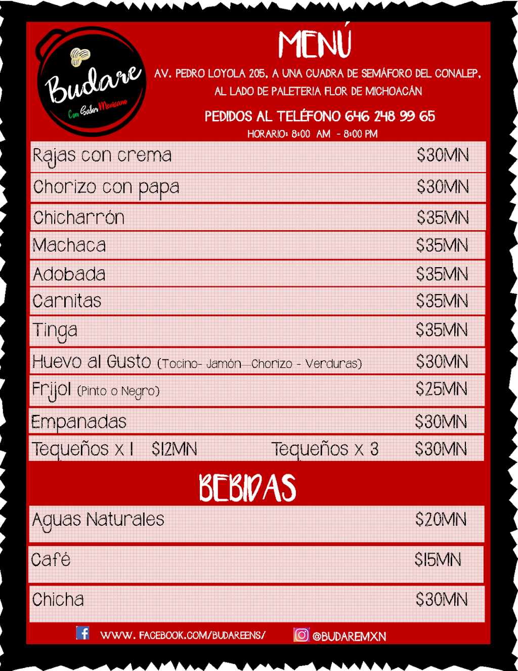 Budare | restaurant | Av. Dr Pedro Loyola # 205 Entre Pastor Ramos y Jose Cerda, Punta Banda II, 22897 Ensenada, B.C., Mexico | 016462489965 OR +52 646 248 9965